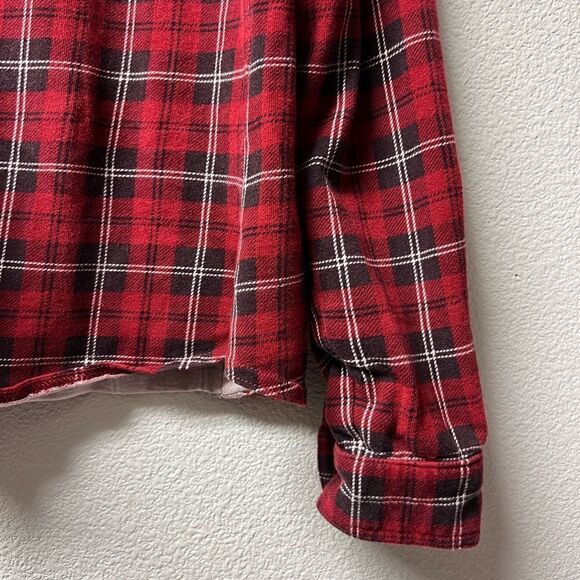 Woolrich Red Plaid Flannel Button Down Top - Picture 3 of 7